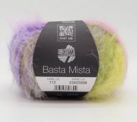 Basta Mista (112, желтый / розовый / сиреневый); 50% мериносовая шерсть 50% полиамид; 50 г / 100 м