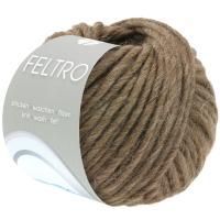 Пряжа Lana Grossa FELTRO 23 (коричневый); Состав: 100% Натуральная шерсть; 50 гр / 50 м