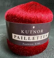 Пряжа KUTNOR Paillettes (001) 100% Полиамид 50гр, 360м