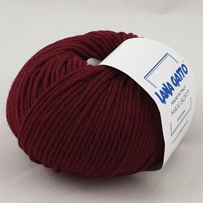 Lana Gatto Maxi Soft (10105 винный) 100% меринос экстрафайн 50 г/90 м